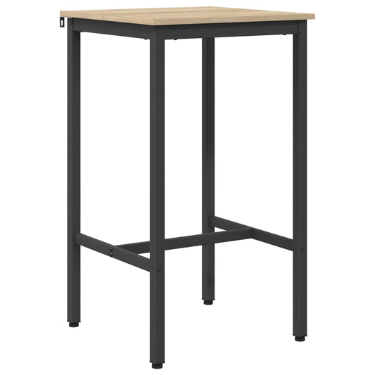 vidaXL Bar Table 52 x 52 x 110 cm Engineered Wood Sonoma Oak