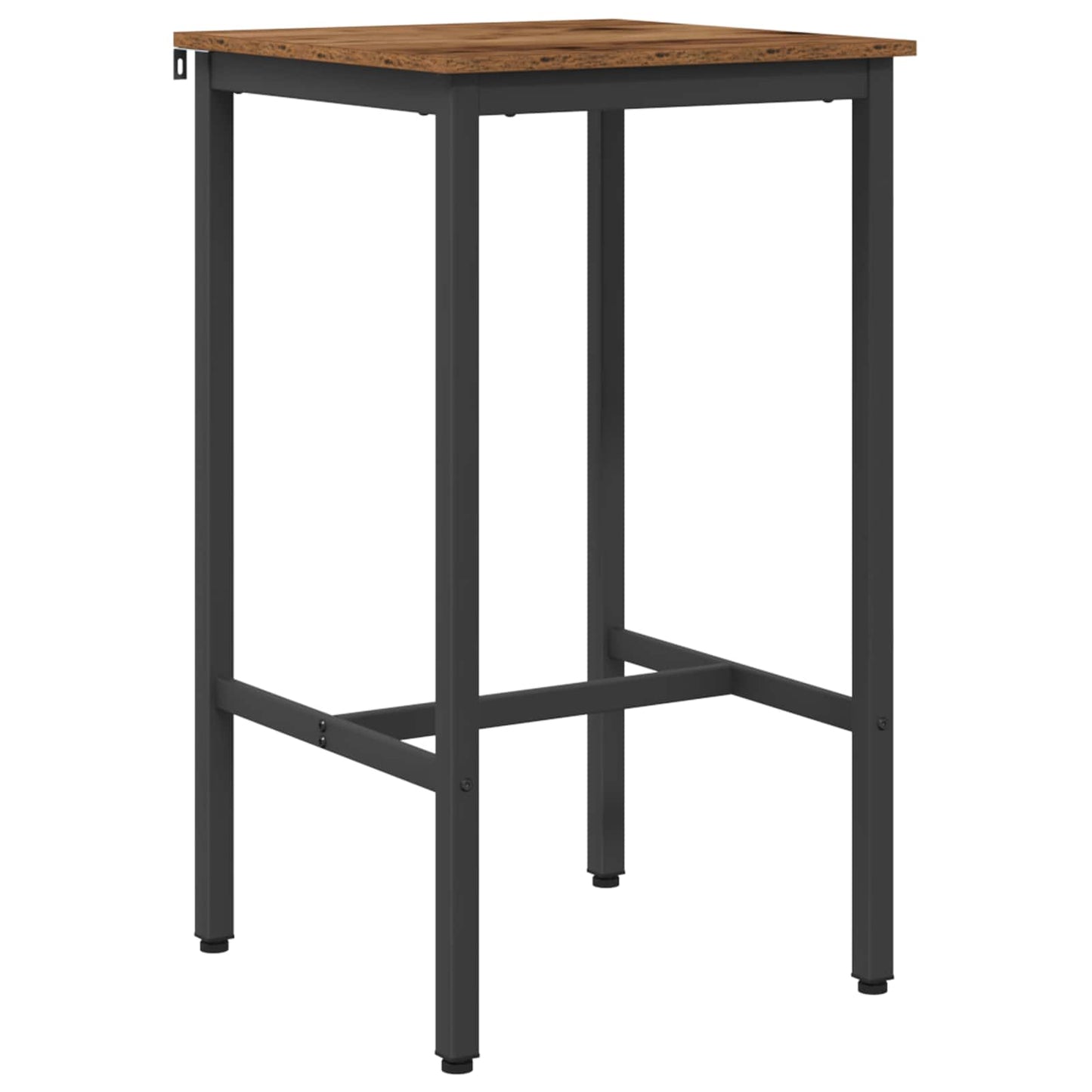 vidaXL Bar Table 52 x 52 x 110 cm Engineered Wood Old Wood Rectangular
