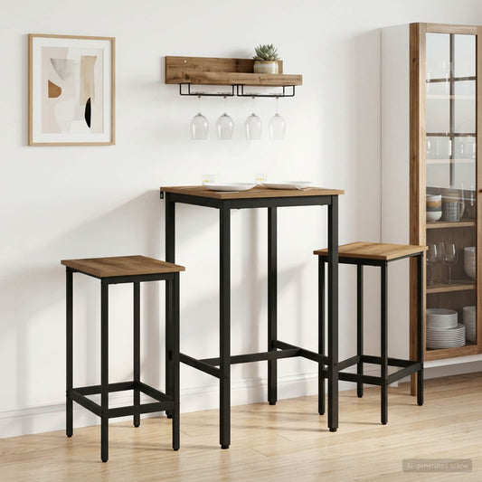 vidaXL Bar Table 52 x 52 x 110 cm Engineered Wood Artisan Oak