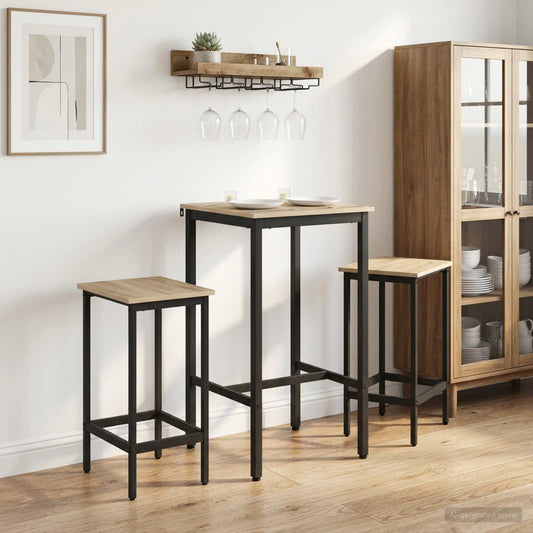 vidaXL Bar Stool 2 pcs Sonoma Oak 40 x 32 x 74 cm Engineered Wood