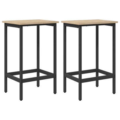 vidaXL Bar Stool 2 pcs Sonoma Oak 40 x 32 x 74 cm Engineered Wood