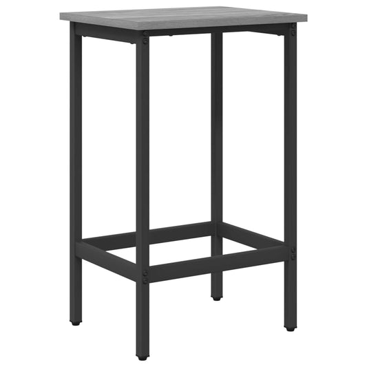 vidaXL Bar Stool Grey Sonoma 40 x 32 x 74 cm Engineered Wood
