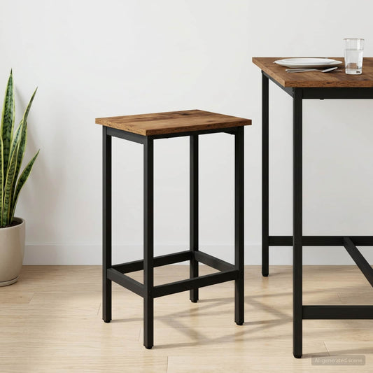 vidaXL Bar Stool Old Wood 40 x 32 x 74 cm Engineered Wood