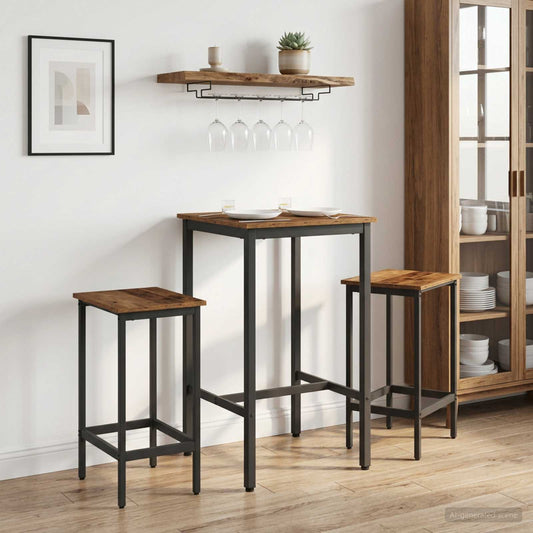 vidaXL Bar Stool 2 pcs Old Wood 40 x 32 x 74 cm Engineered Wood