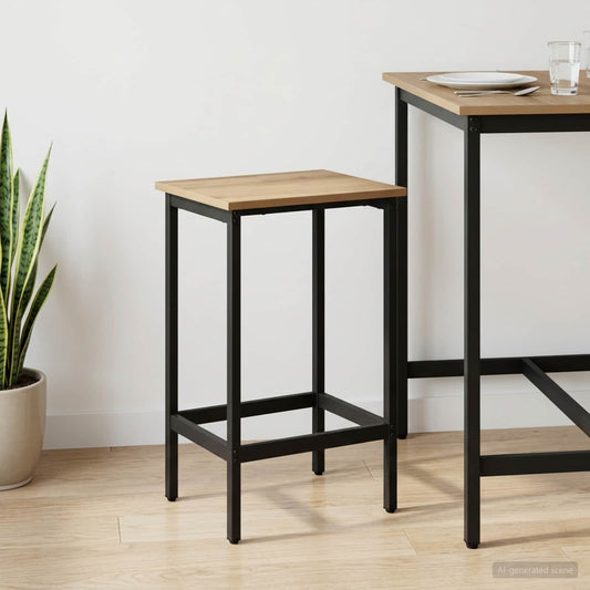 vidaXL Bar Stool Artisan Oak 40 x 32 x 74 cm Engineered Wood