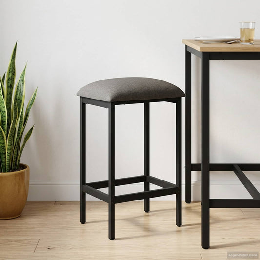 vidaXL Bar Stool Light Grey 40 x 32 x 64 cm Engineered Wood