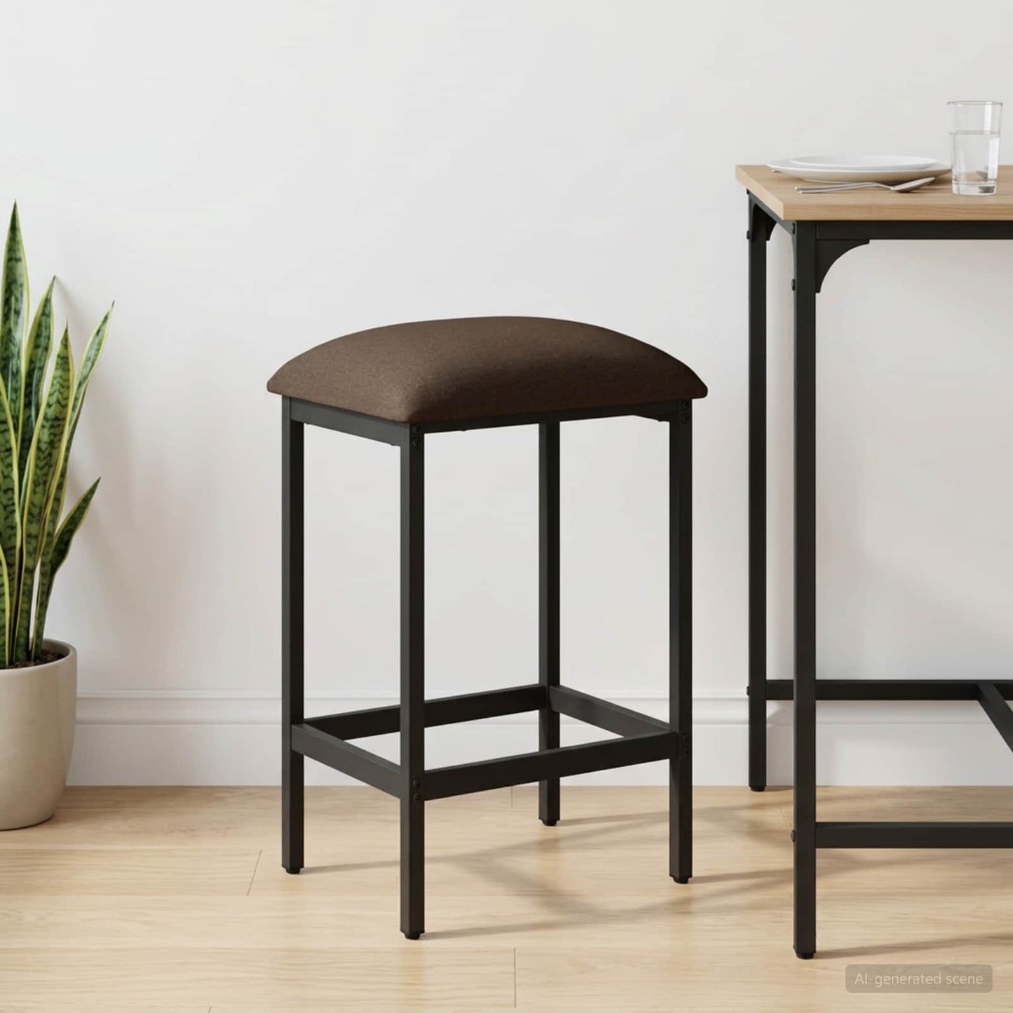 vidaXL Bar Stool Taupe 40 x 32 x 64 cm Engineered Wood