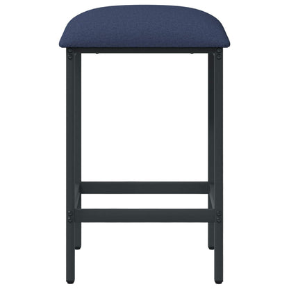 vidaXL Bar Stool 2 pcs Blue 40 x 32 x 64 cm Engineered Wood