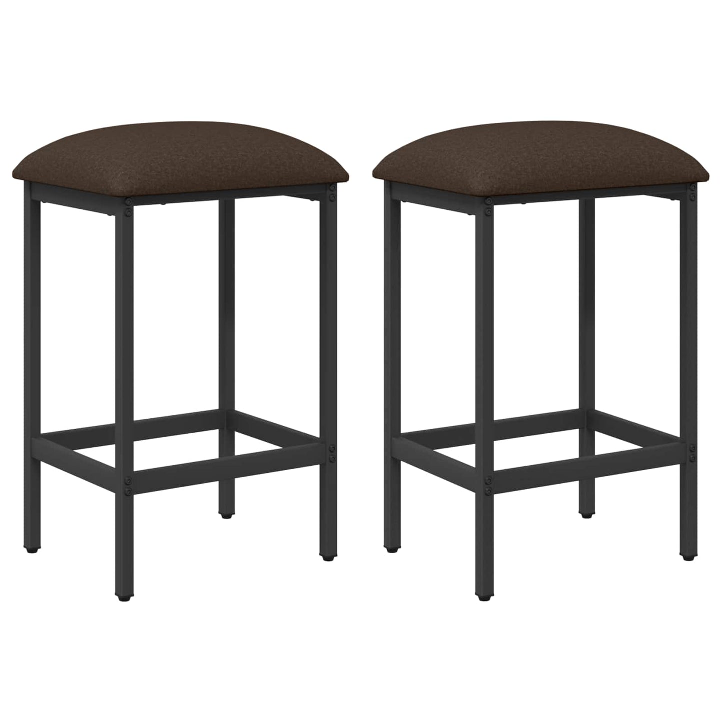 vidaXL Bar Stool 2 pcs Taupe 40 x 32 x 74 cm Engineered Wood
