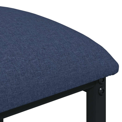 vidaXL Bar Stool 2 pcs Blue 40 x 32 x 74 cm Engineered Wood