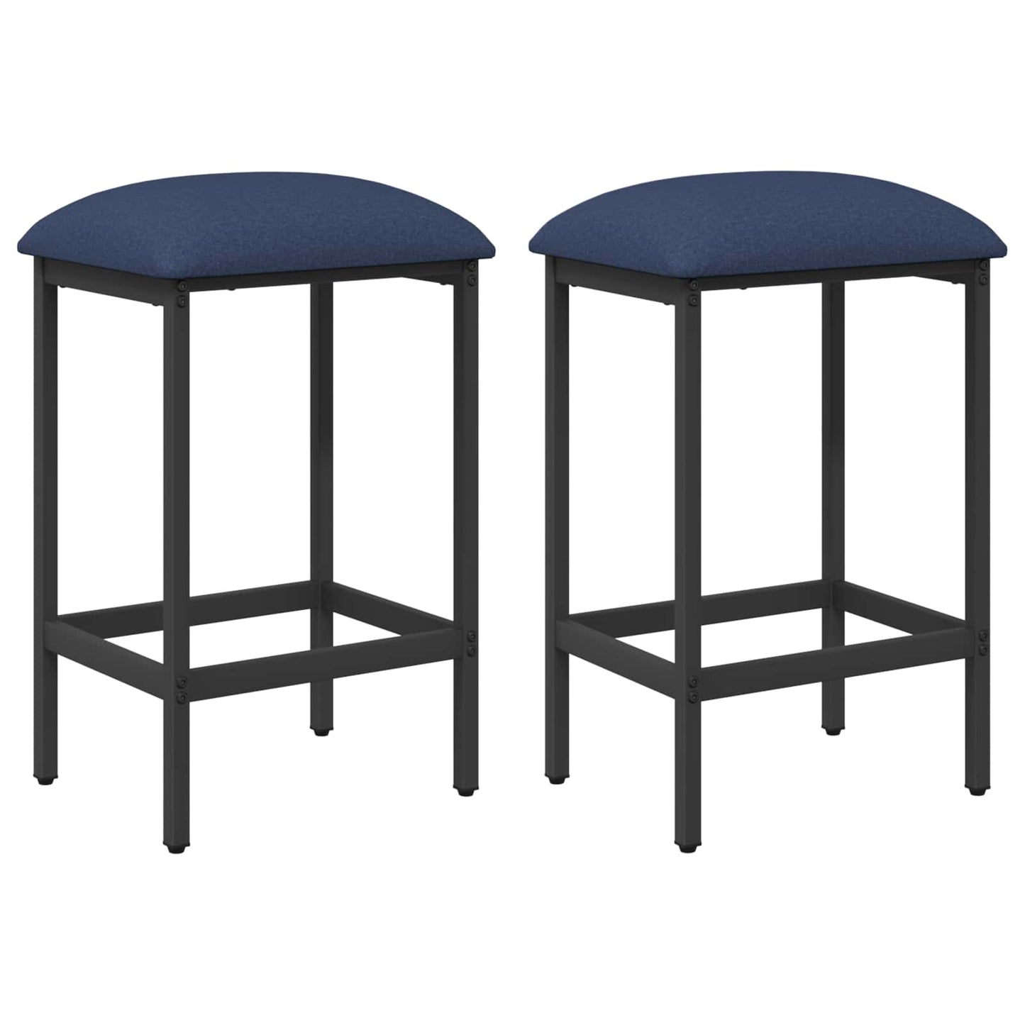 vidaXL Bar Stool 2 pcs Blue 40 x 32 x 74 cm Engineered Wood
