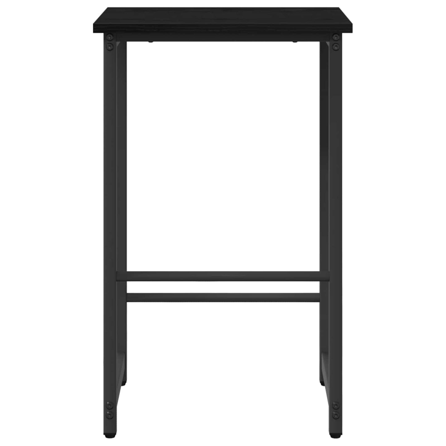 vidaXL Bar Stool 2 pcs Black Oak 40 x 32 x 64 cm Engineered Wood