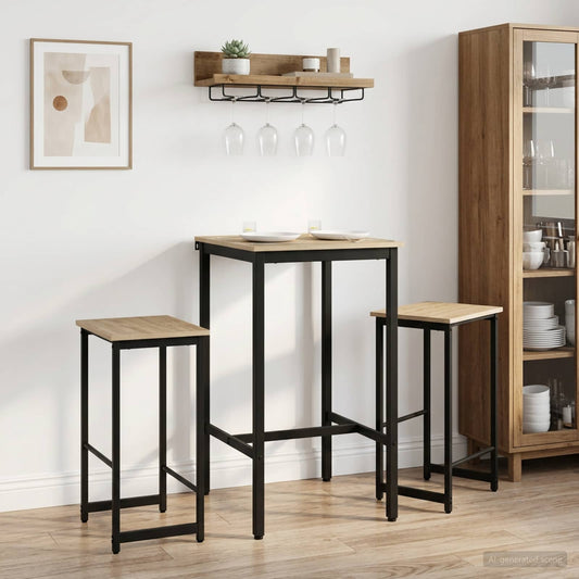 vidaXL Bar Stool 2 pcs Sonoma Oak 40 x 32 x 64 cm Engineered Wood