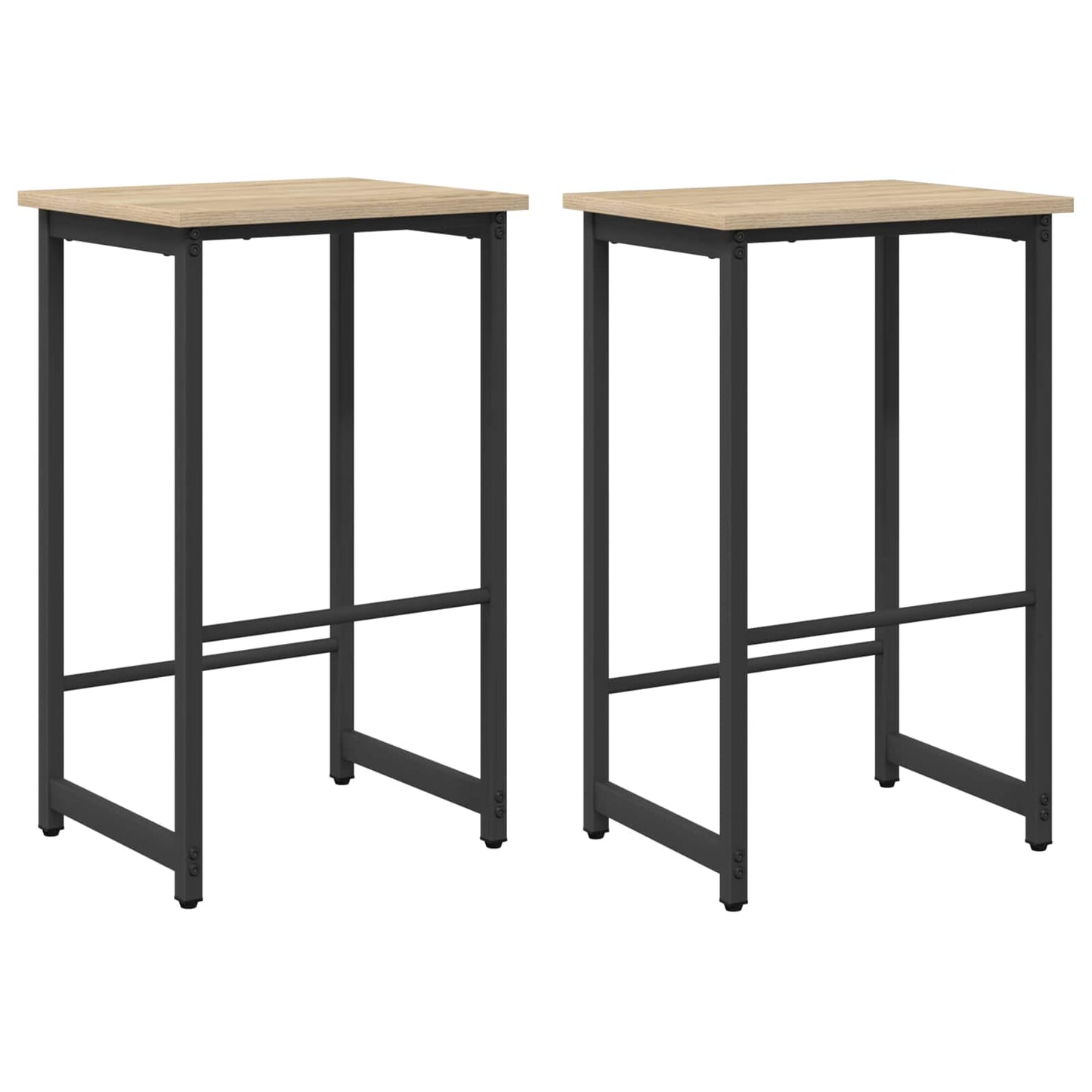 vidaXL Bar Stool 2 pcs Sonoma Oak 40 x 32 x 64 cm Engineered Wood