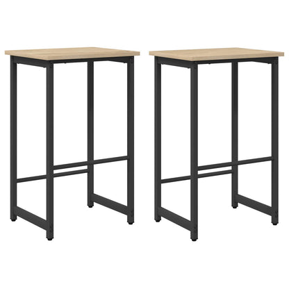 vidaXL Bar Stool 2 pcs Sonoma Oak 40 x 32 x 64 cm Engineered Wood