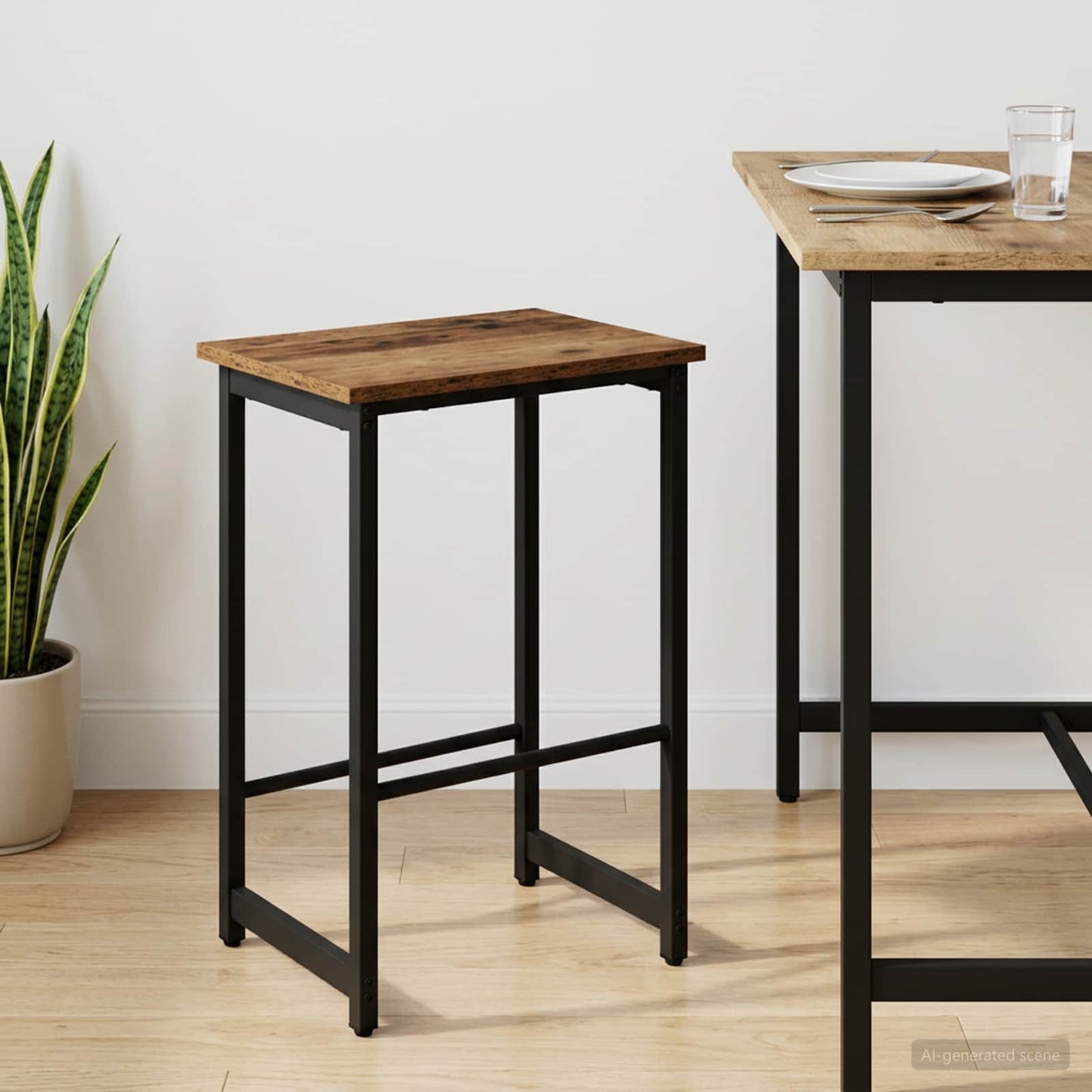 vidaXL Bar Stool Old Wood 40 x 32 x 64 cm Engineered Wood