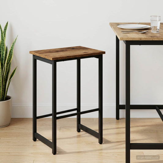 vidaXL Bar Stool Old Wood 40 x 32 x 64 cm Engineered Wood