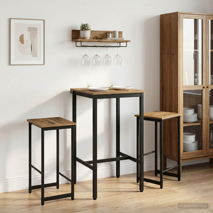 vidaXL Bar Stool 2 pcs Artisan Oak 40 x 32 x 64 cm Engineered Wood
