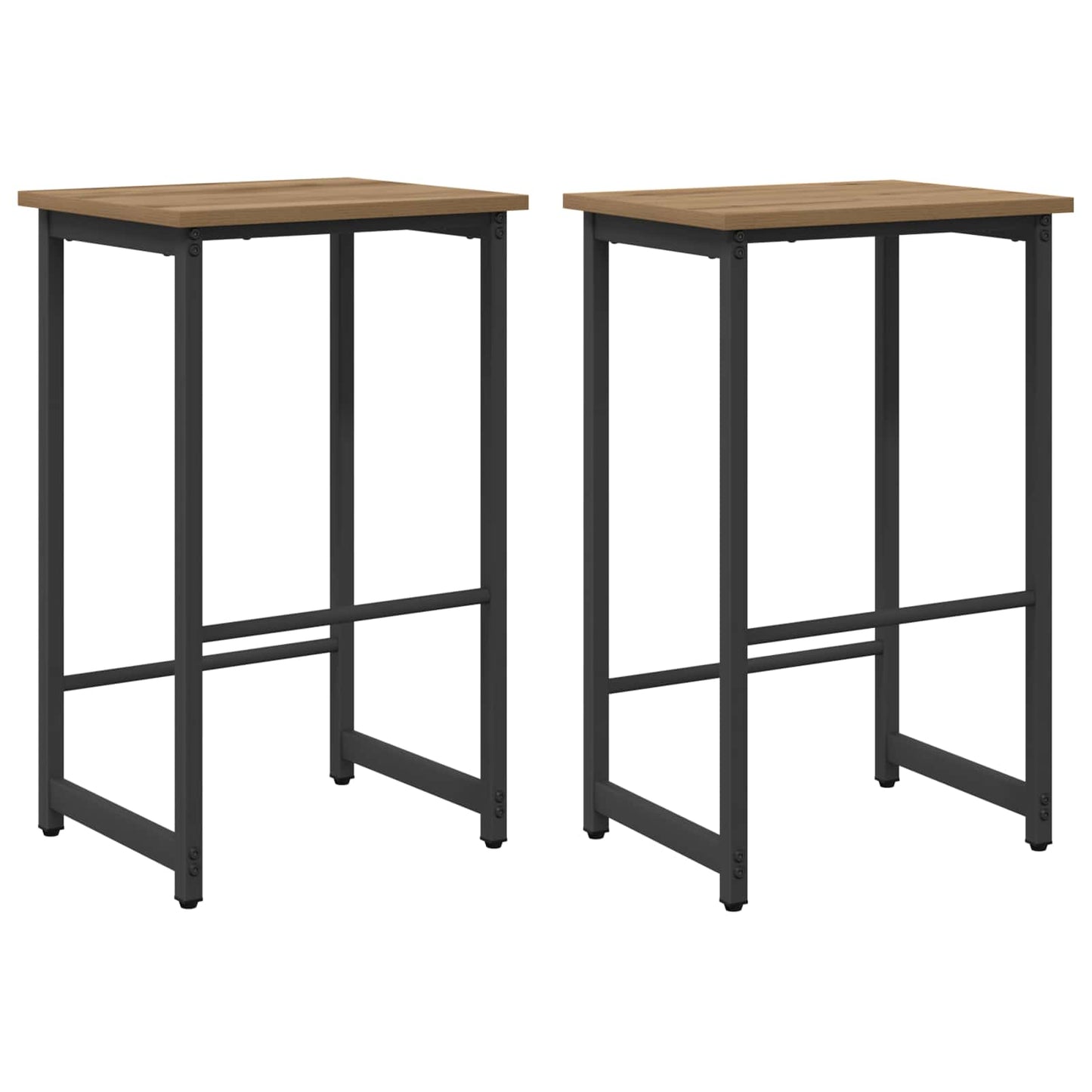 vidaXL Bar Stool 2 pcs Artisan Oak 40 x 32 x 64 cm Engineered Wood