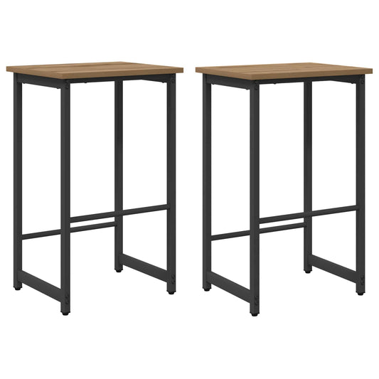 vidaXL Bar Stool 2 pcs Artisan Oak 40 x 32 x 64 cm Engineered Wood