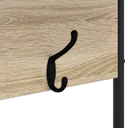 vidaXL Coat Stand with Shoes Bench Sonoma Oak 100 x 32 x 180.5 cm