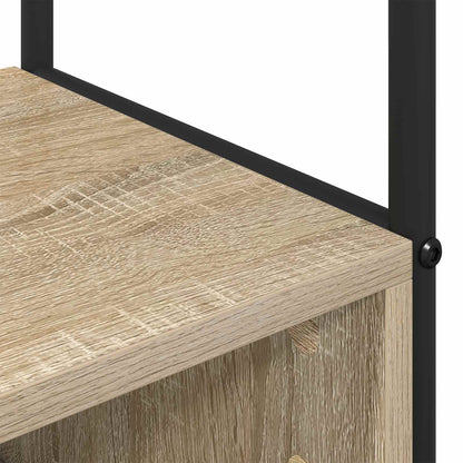 vidaXL Coat Stand with Shoes Bench Sonoma Oak 100 x 32 x 180.5 cm