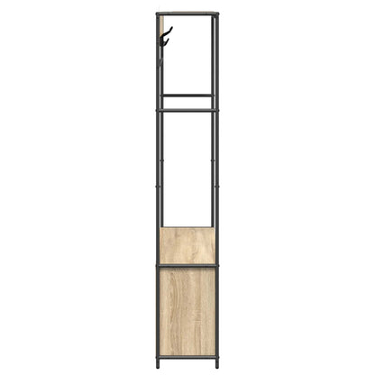 vidaXL Coat Stand with Shoes Bench Sonoma Oak 100 x 32 x 180.5 cm