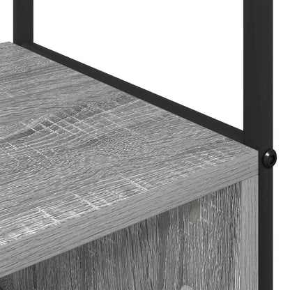 vidaXL Coat Stand with Shoes Bench Grey Sonoma 100 x 32 x 180.5 cm