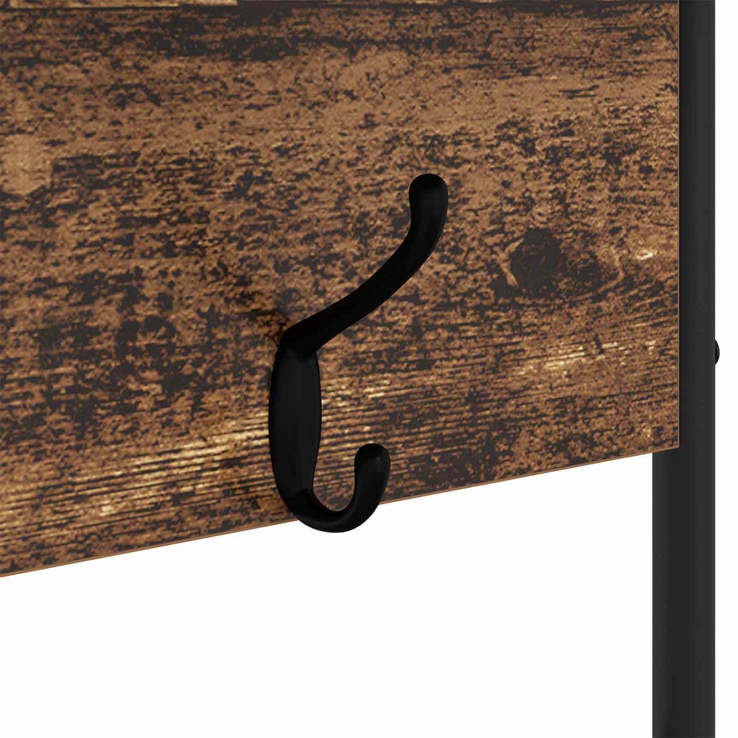 vidaXL Coat Stand with Shoes Bench Old Wood 100 x 32 x 180.5 cm