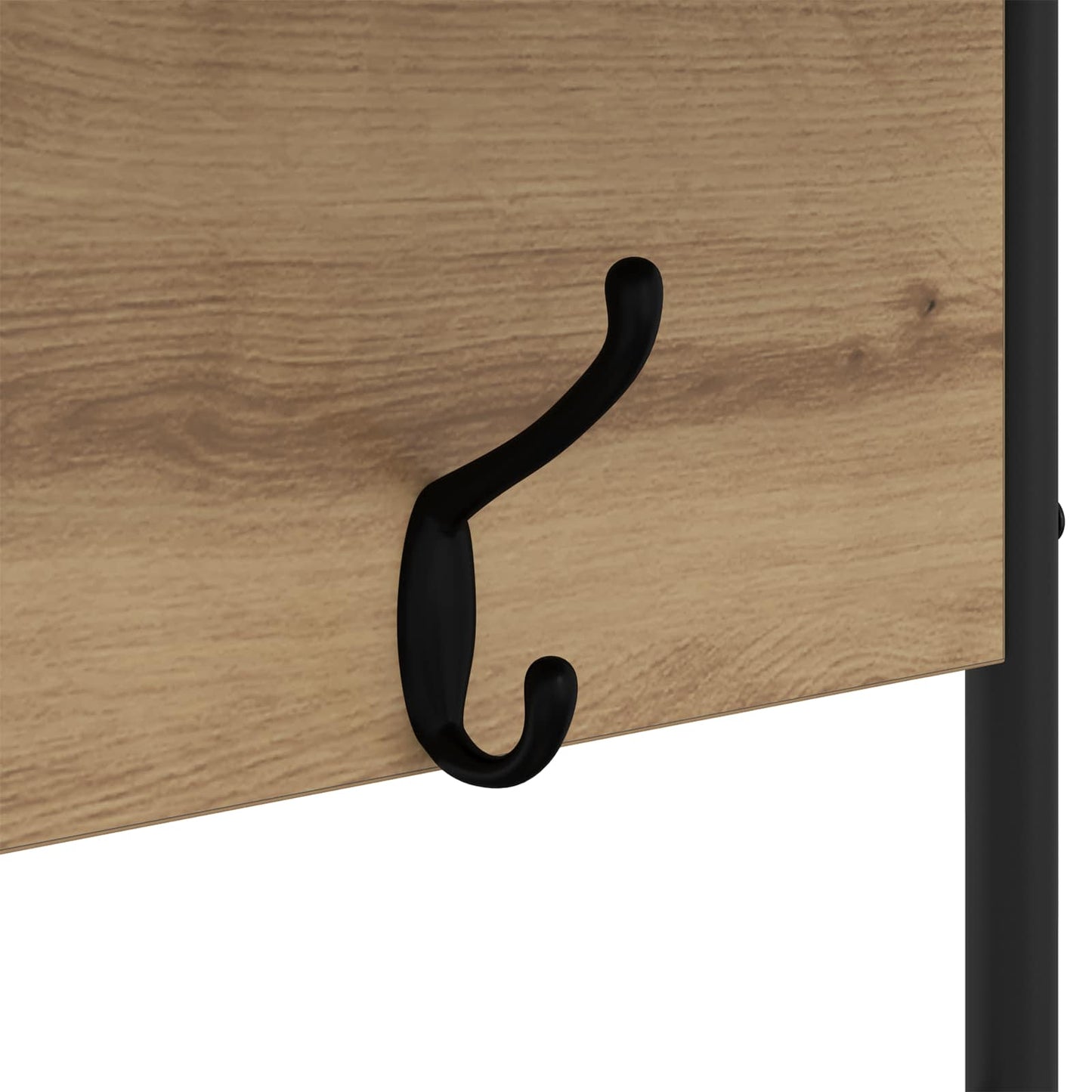 vidaXL Coat Stand with Shoes Bench Artisan Oak 100 x 32 x 180.5 cm