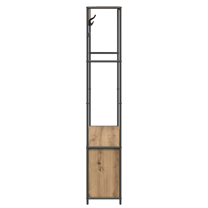 vidaXL Coat Stand with Shoes Bench Artisan Oak 100 x 32 x 180.5 cm