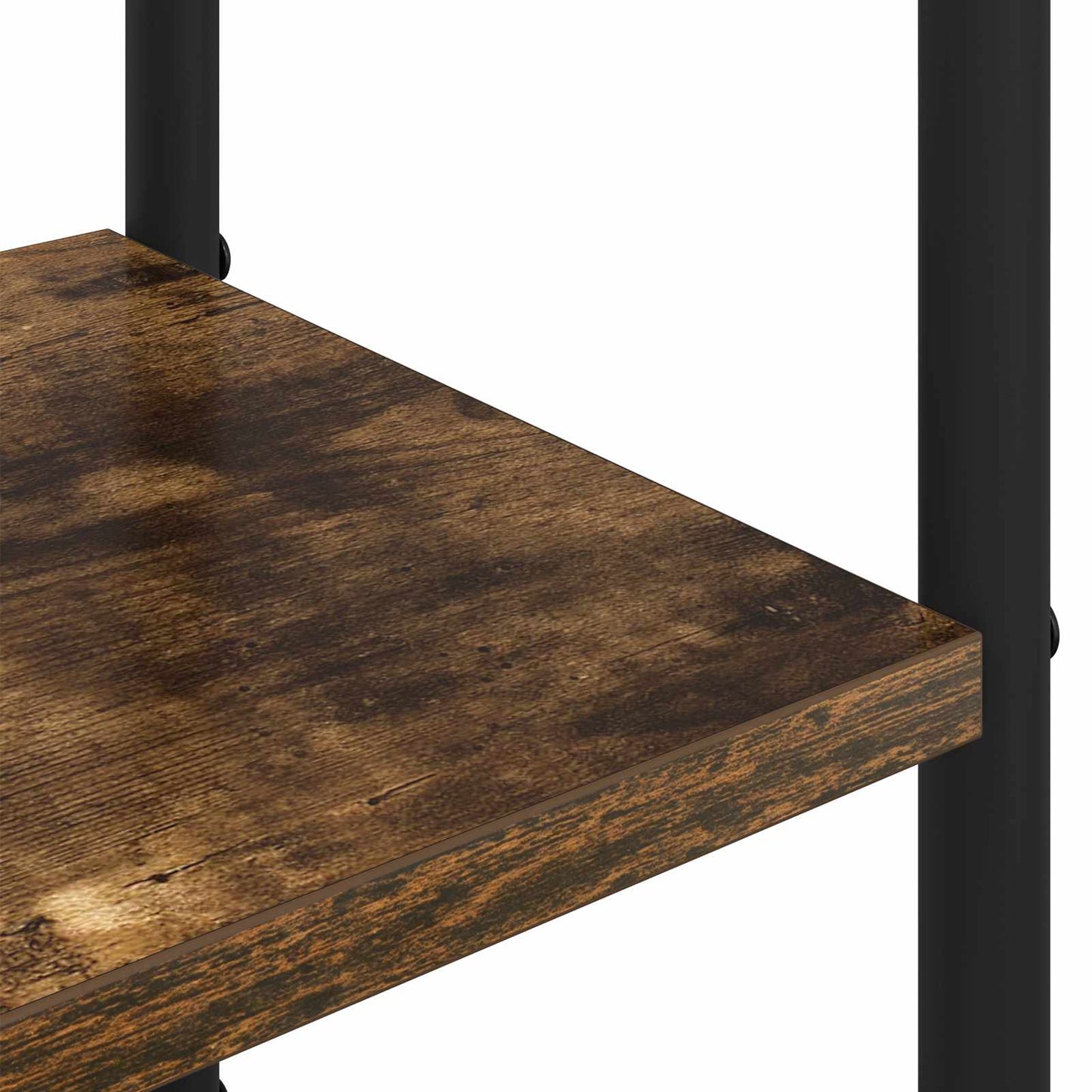 vidaXL Coat Stand with Shoes Bench Smoked Oak 120.5 x 34 x 190 cm