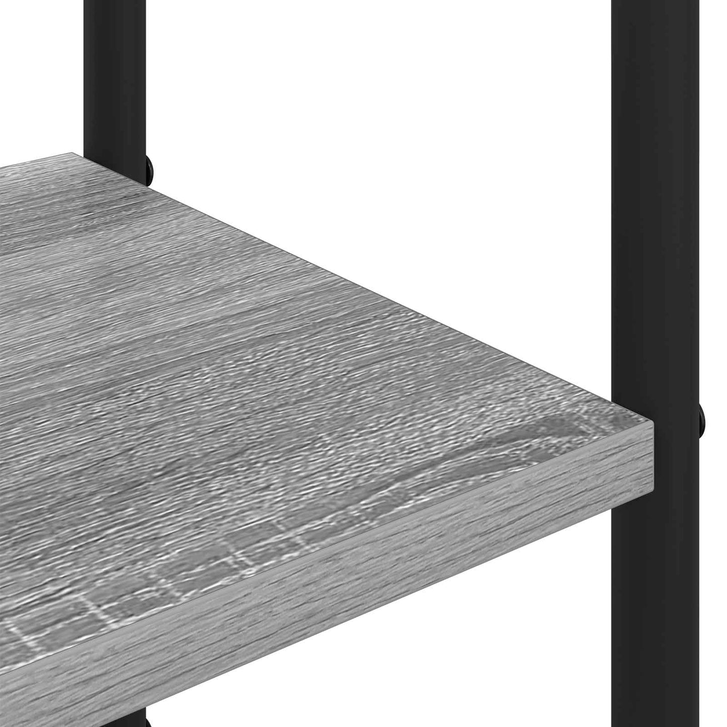 vidaXL Coat Stand with Shoes Bench Grey Sonoma 120.5 x 34 x 190 cm
