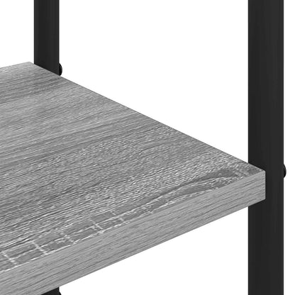 vidaXL Coat Stand with Shoes Bench Grey Sonoma 120.5 x 34 x 190 cm