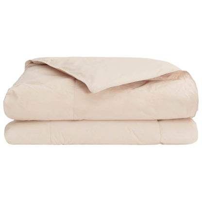 vidaXL Summer Duvet Beige 155 x 200 cm 100% Natural Kapok