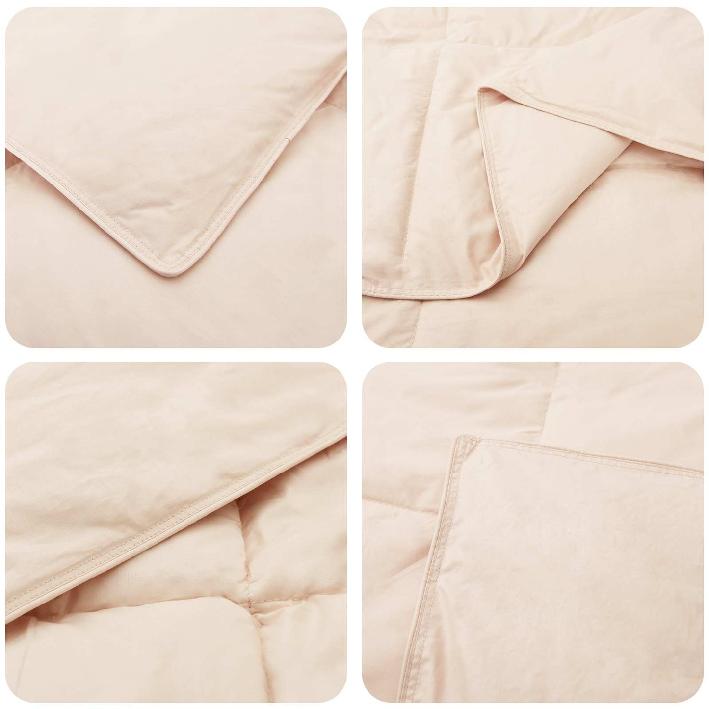 vidaXL Full Year Duvet 135 x 200 cm All Seasons 250 gsm Beige