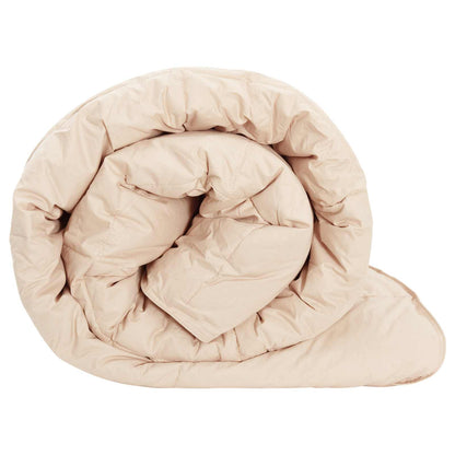 vidaXL Full Year Duvet 135 x 200 cm All Seasons 250 gsm Beige