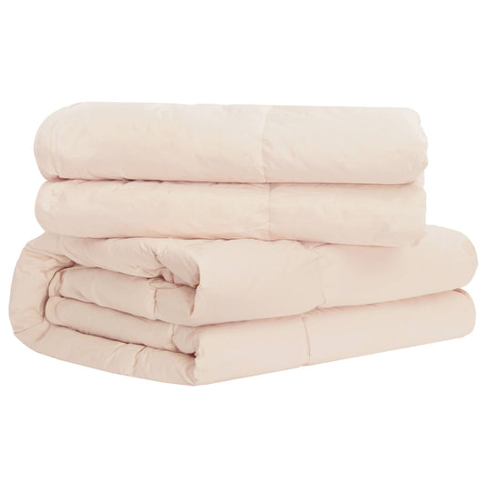 vidaXL Duvet Beige 140 x 200 cm Kapok Fiber