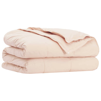 vidaXL Duvet 140 x 220 cm All Seasons Kapok Fiber Beige