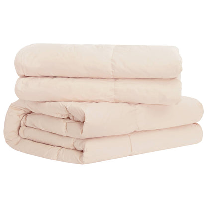 vidaXL Duvet 155 x 220 cm All Seasons Kapok Fiber Beige