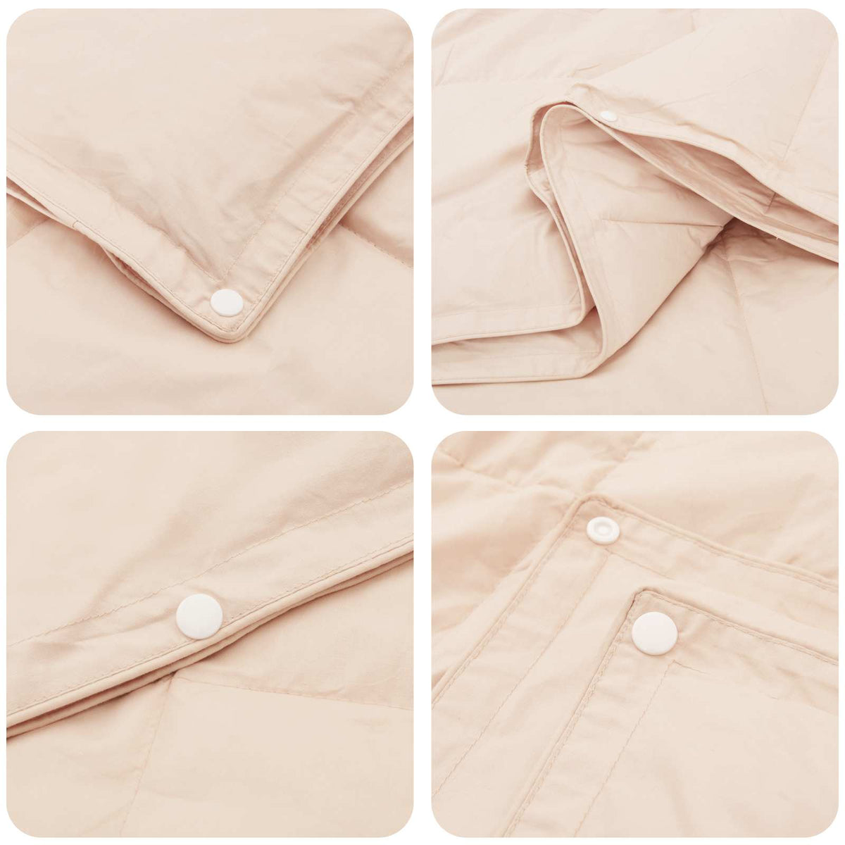vidaXL Duvet 200 x 220 cm All Seasons Kapok Fiber Beige