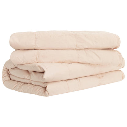 vidaXL Duvet 220 x 260 cm All Seasons Kapok Fiber Beige