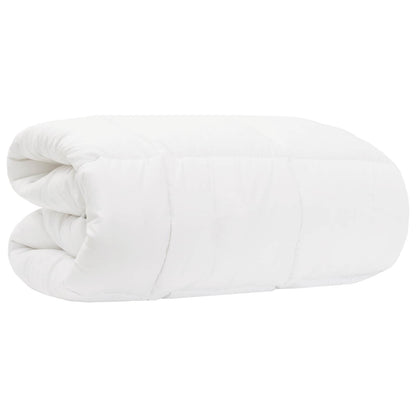 vidaXL Duvet and Bed Pillow Set 155 x 200 cm Winter 350 gsm White