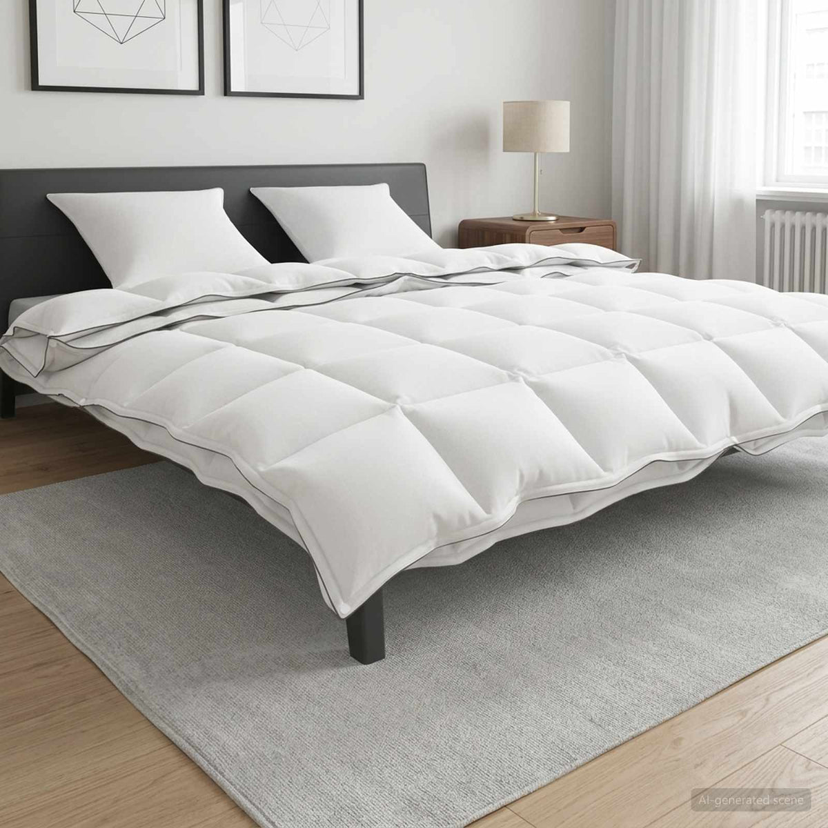 vidaXL Duvet 200 x 240 cm 100% Cotton White