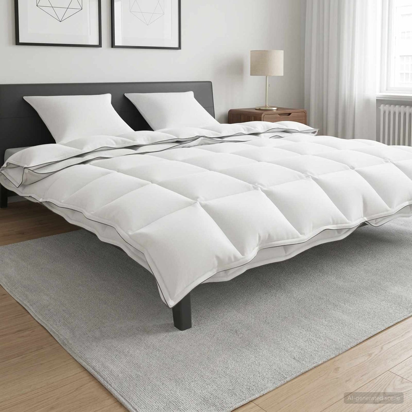 vidaXL Duvet 240 x 220 cm 100% Cotton White