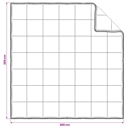 vidaXL Duvet 200 x 200 cm 100% Cotton White