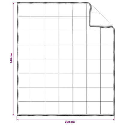 vidaXL Duvet 200 x 240 cm 100% Cotton White