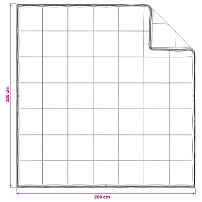 vidaXL Duvet 200 x 220 cm 100% Cotton White