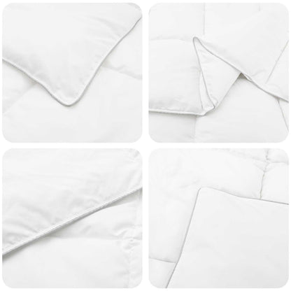 vidaXL Summer Duvet 200 x 200 cm Summer 150 gsm Bamboo Fiber White