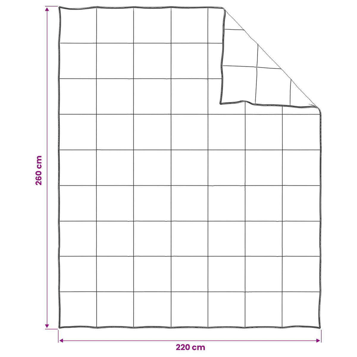 vidaXL Summer Duvet 260 x 220 cm Summer 150 gsm Bamboo Fiber White